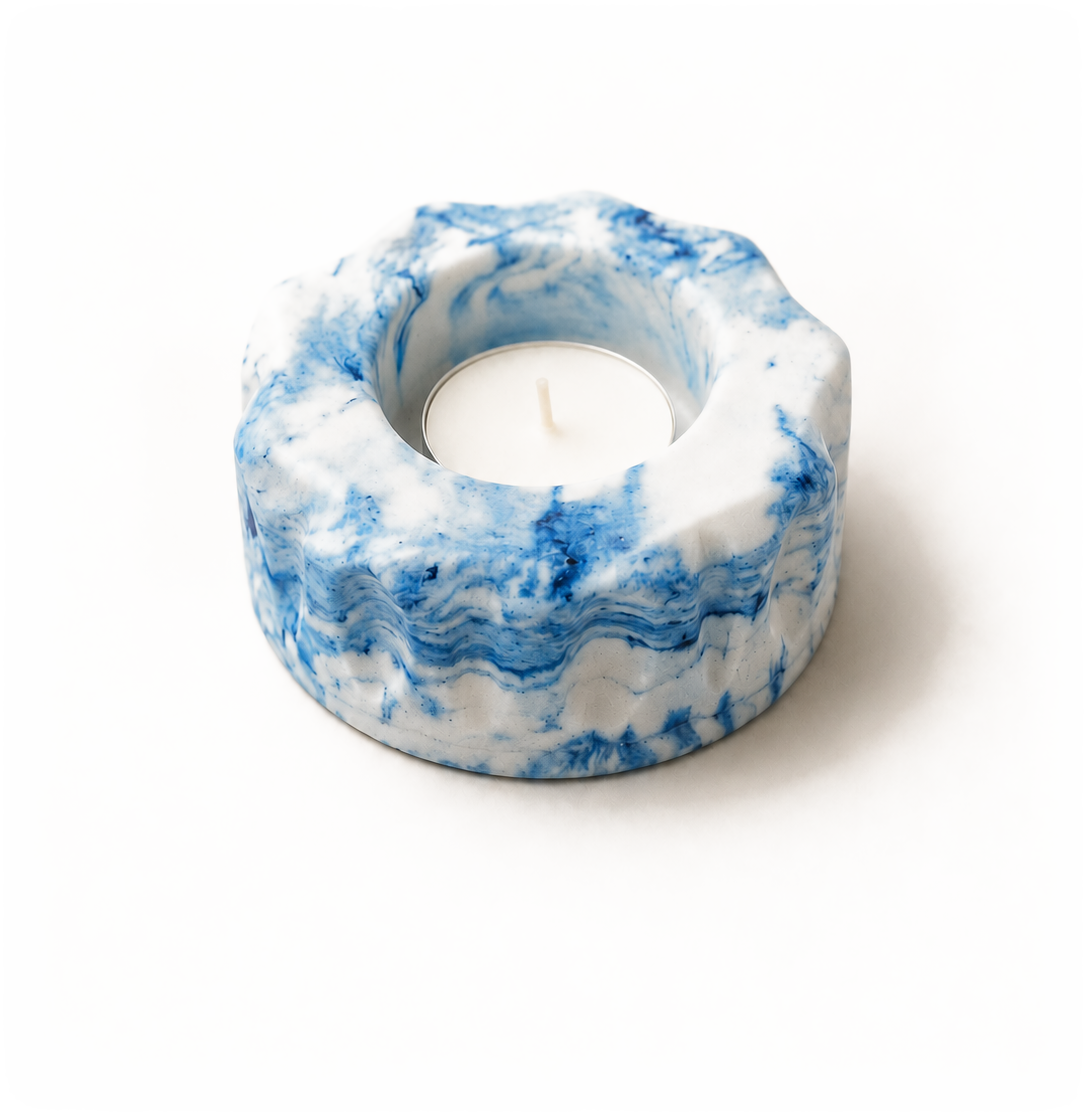 Wave Candle Vessel in premium water-based eco-resin