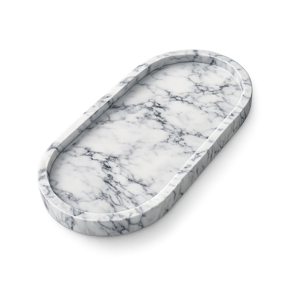 Marble Tray in premium water-based eco-resin